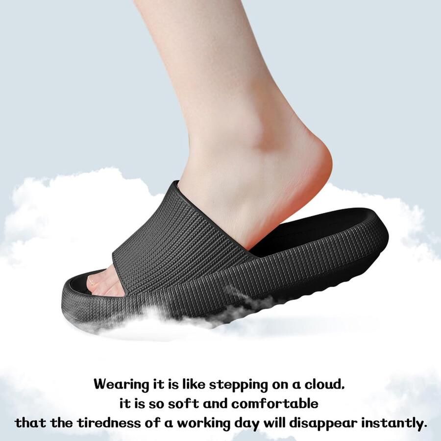 Cozislides Badslippers uniseks originele slippers wolkenslippers super zacht antislip voor de zomer slippers