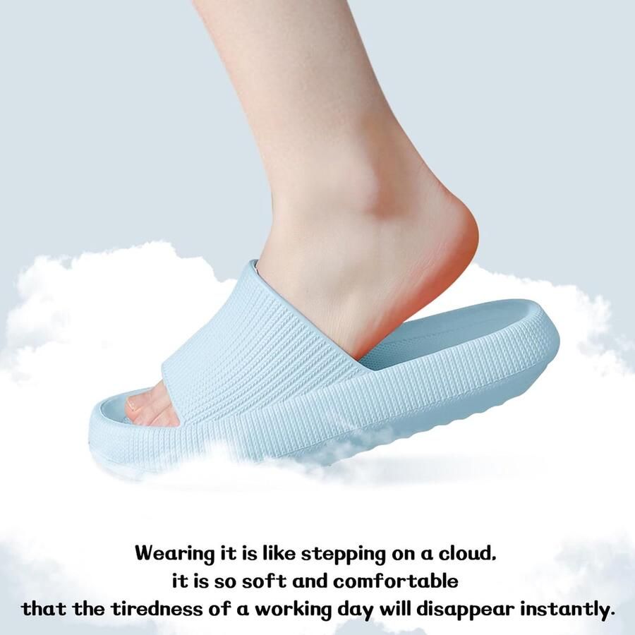 Cozislides Badslippers uniseks originele slippers wolkenslippers super zacht antislip voor de zomer