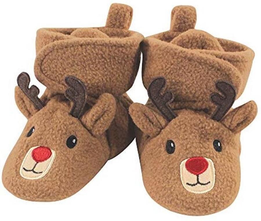 Cozy Sherpa Baby Boots met Antislip Onderkant Zwart Winter Accessoire Set