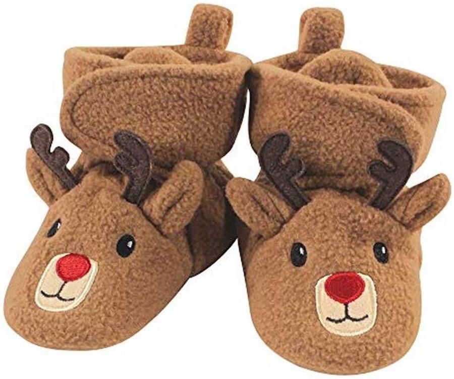 Cozy Sherpa Baby Boots met Antislip Onderkant Zwart Winter Accessoire Set