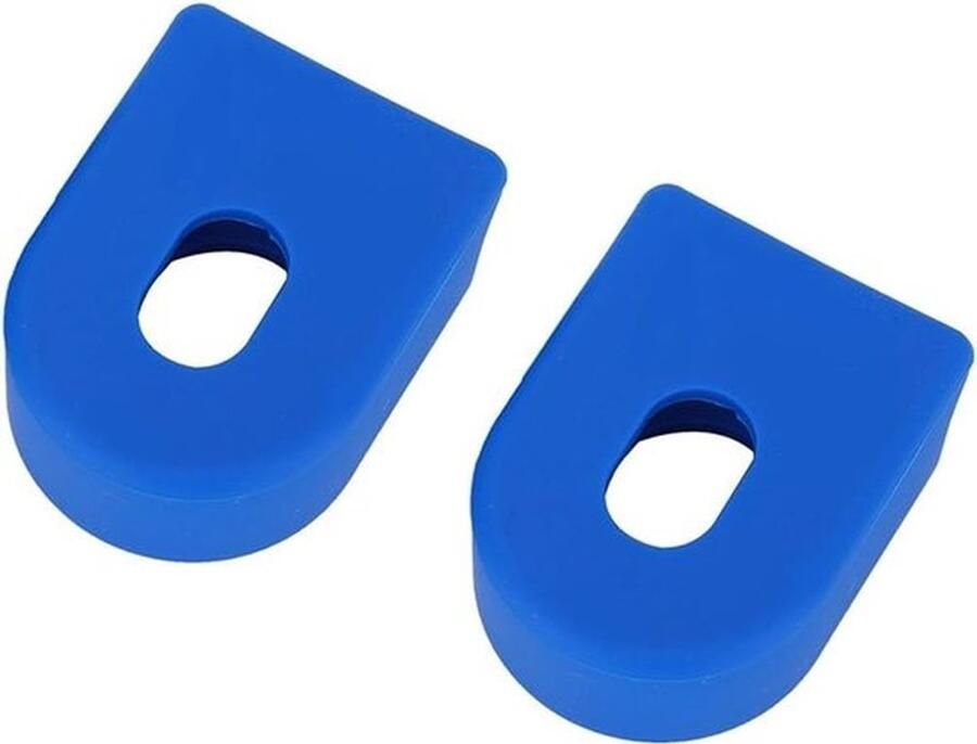 Crankbescherming riem laarzen fietsonderdelen blauw paar crankafdekkingen geschikt voor fiets blauw Crankbescherming 1 paar crankafdekkingen voor riem laarzen voor fietsonderdelen (blauw)