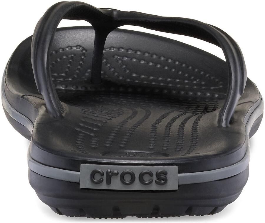 Crocs Crocband Flip Unisex Slippers Black Slate Grey - Foto 2