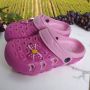 Slipper schoen donkerroze met strikje - Thumbnail 1