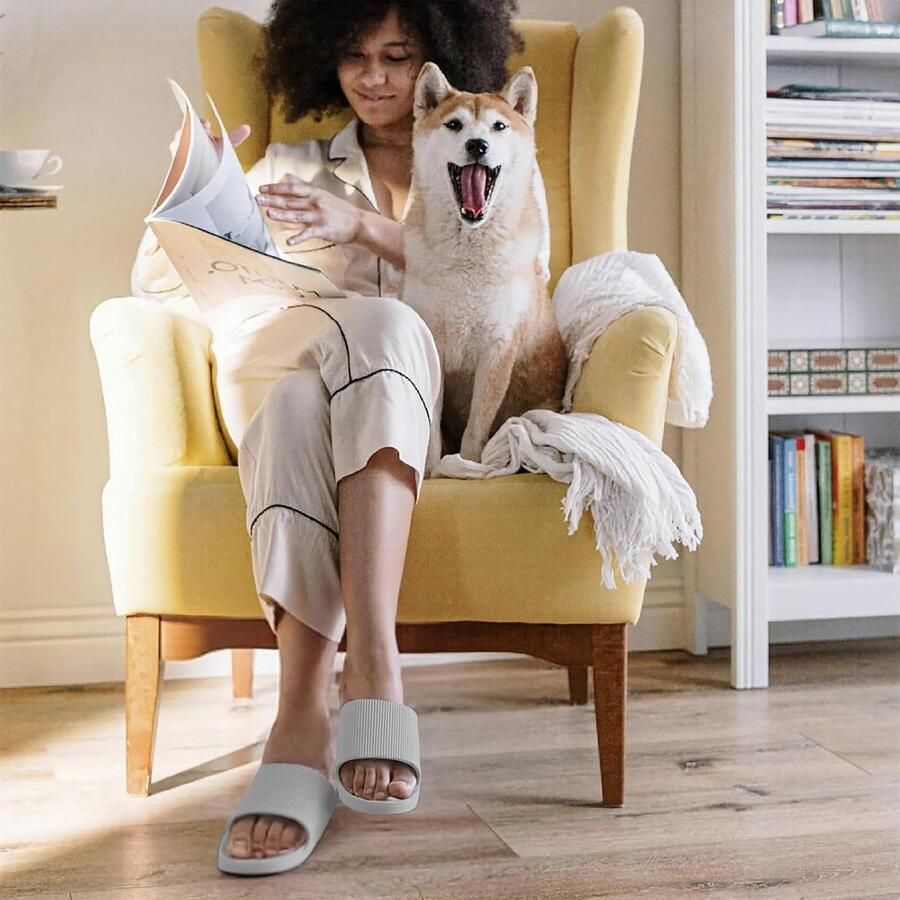 Cushion Slippers voor en Antislip Douche Slippers en Badkamersandalen voor Ultiem Comfort