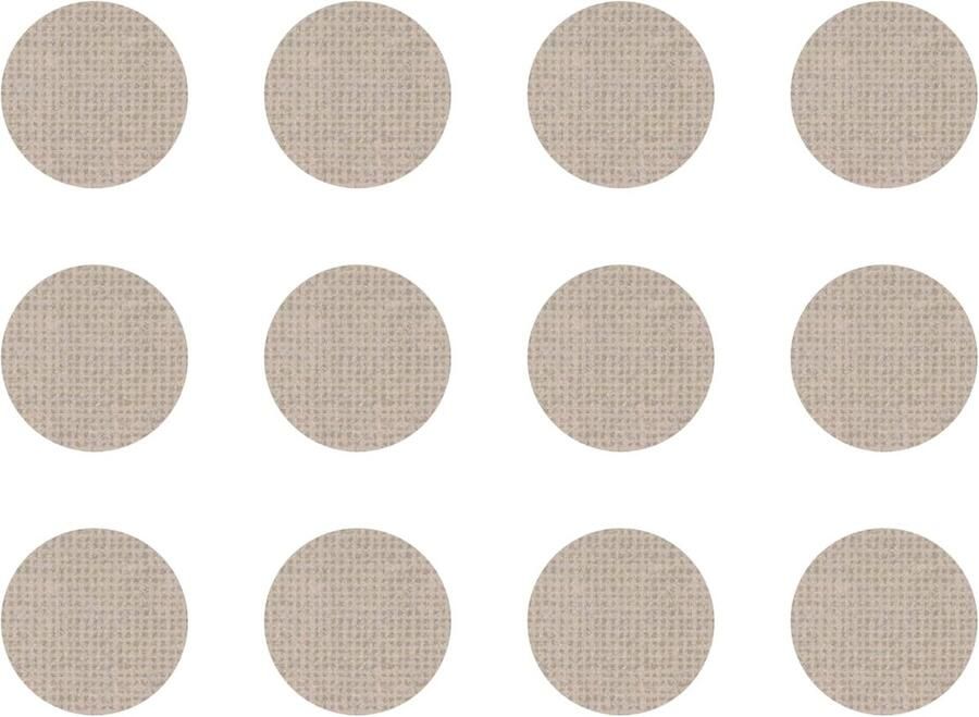 Cyclingcolors 12x afdekdoppen zelfklevend 40 mm kast plank boorgat afdekking om te plakken beschermkappen linnbeige