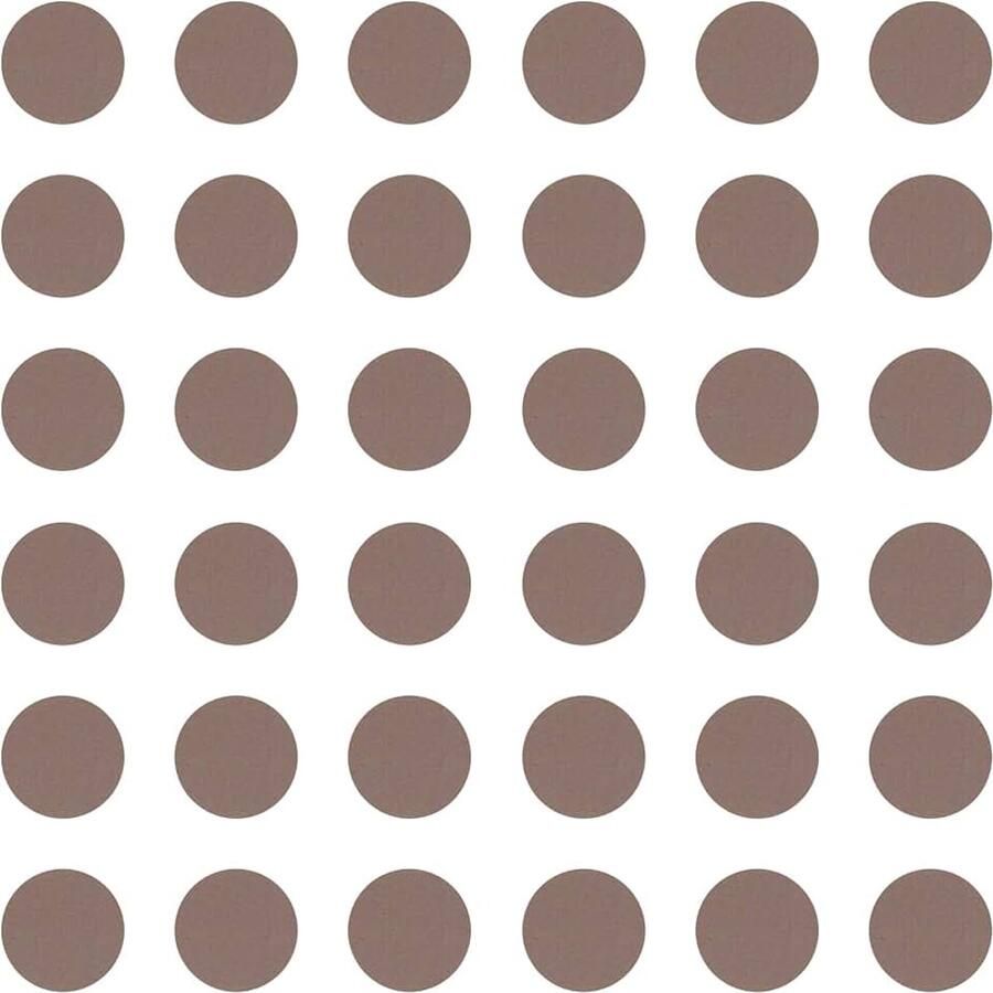 Cyclingcolors 36x afdekdoppen zelfklevend 25 mm kast plank boorgat afdekking om te plakken beschermkappen caramel