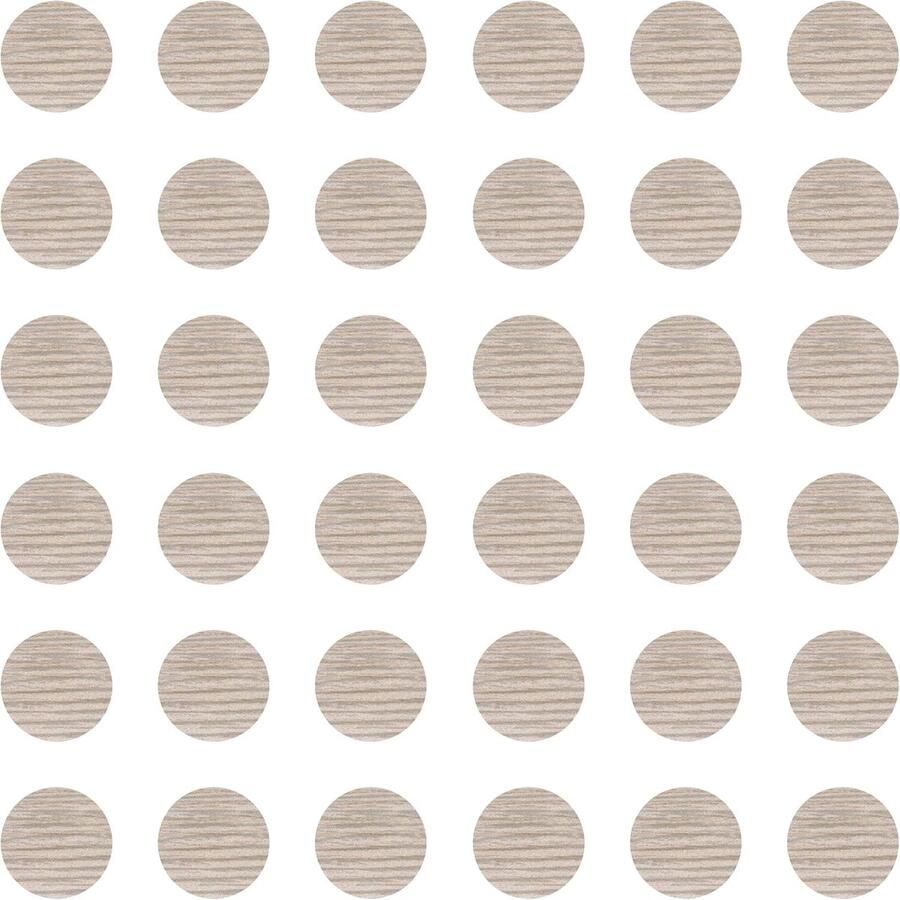 Cyclingcolors 36x afdekdoppen zelfklevend 25 mm kast plank boorgat afdekking om te plakken beschermdoppen chêne ancona