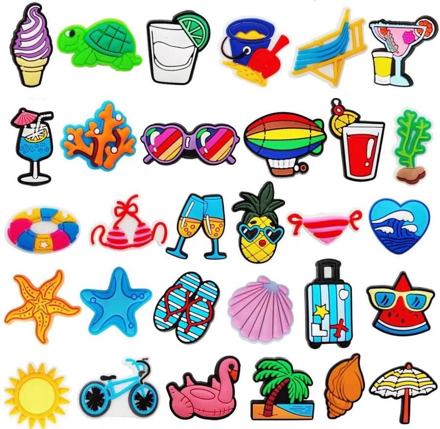 Dailygoods 100 Stuks Schoenbedels voor Crocs DIY Decoratie voor Volwassenen