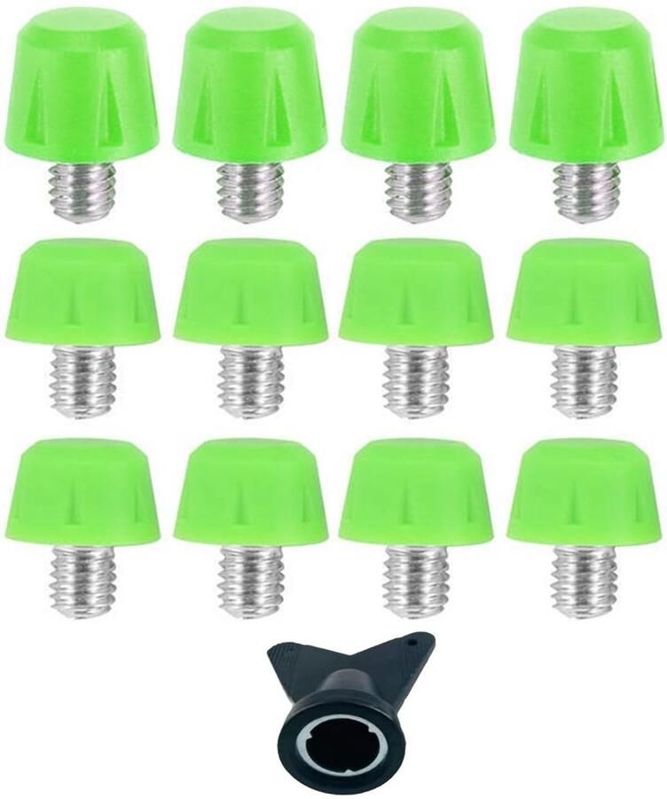Dailygoods 12 stuks Voetbalspikes spijkers schroefnoppen voetbal vervanging klinknagels voetbalnoppen voor nen en voetbalschoenen laarzen spikes