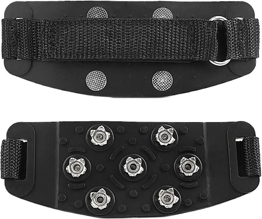Dailygoods 7-Spike Verstelbare Sneeuwgrip voor Laarzen en Wandelen