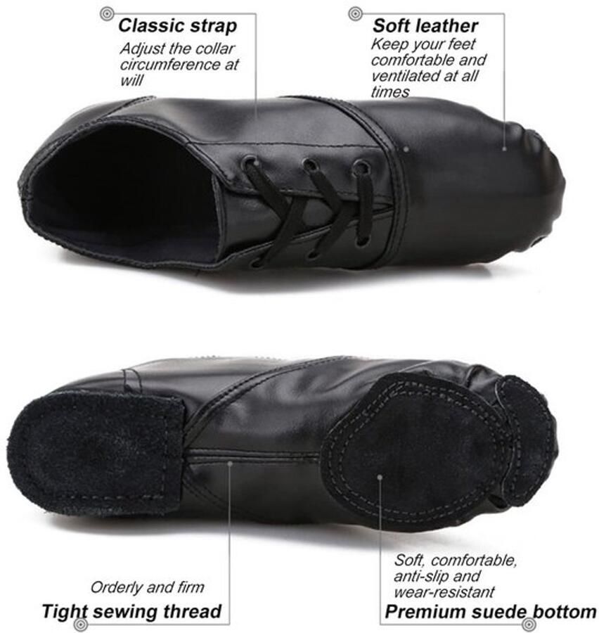 Dailygoods- Balletschoenen Comfortabel PU-leer Dansschoenen Dames