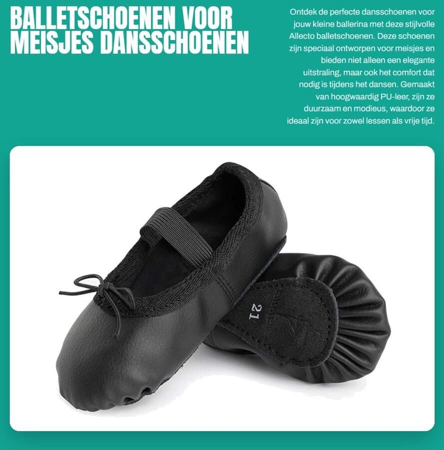 Dailygoods Balletschoenen voor meisjes Dansschoenen Comfortabel en duurzaam Roze beige zwart Geschikt voor kinderen en volwassenen Hoogw
