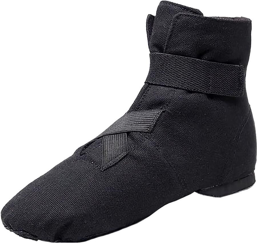 Dailygoods- Balletschoenen Zacht Ademend Gespleten Zool Canvas Slippers Dansschoenen Dames Gymnastiek Comfortabel Ontwerp met Gesp