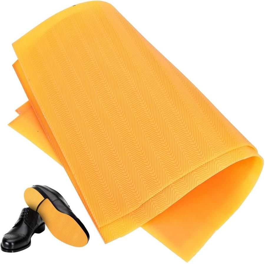 Dailygoods BENECREAT 2 stuks reparatieblad voor schoenzool 283 x 380 mm synthetisch rubber anti-slip pad voor hoge hakken lederen schoenen sportschoenen doe-het-zelf schoenbodembescherming 2 5 mm dik (Peru)