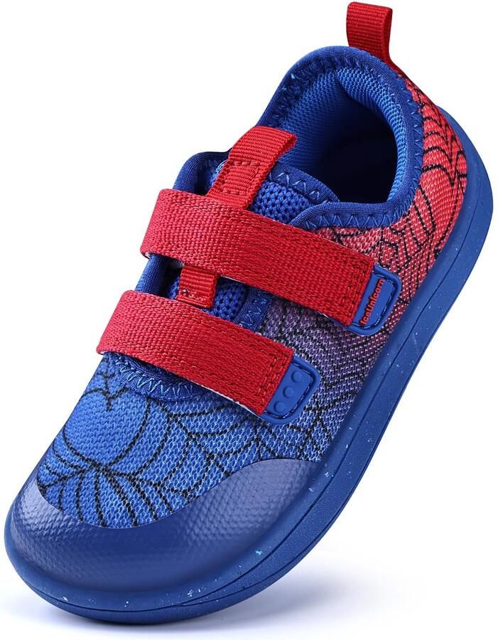 Dailygoods Blotevoetenschoenen voor Kinderen Minimalistische Sneakers Rood Blauw