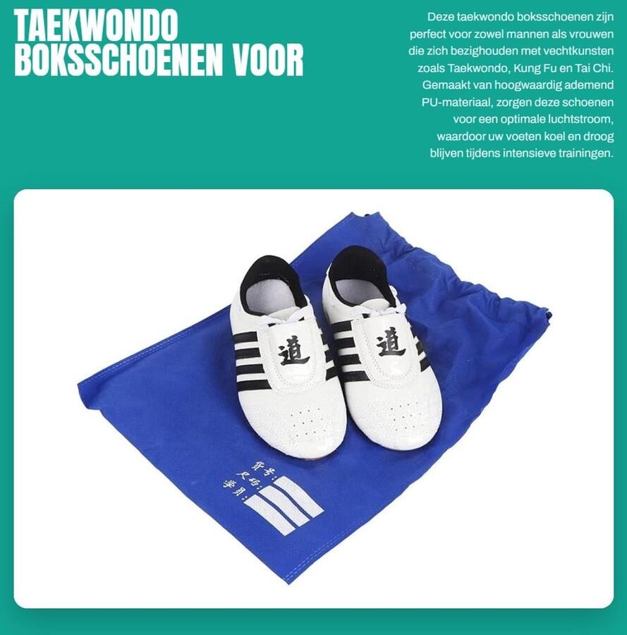 Dailygoods- Boksschoenen Lichtgewicht Ademend Antislipzool Vechtsport Schoenen Taekwondo Kung Fu Innovatief Ontwerp Vechtsportschoenen - Foto 1