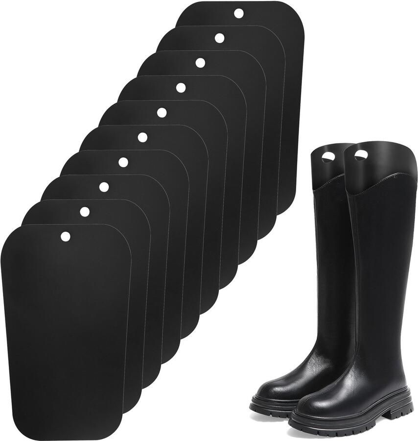 Dailygoods Boot Tensioner met 10 Blades Herbruikbare Plastic Schoensteunen voor Hoge Laarzen
