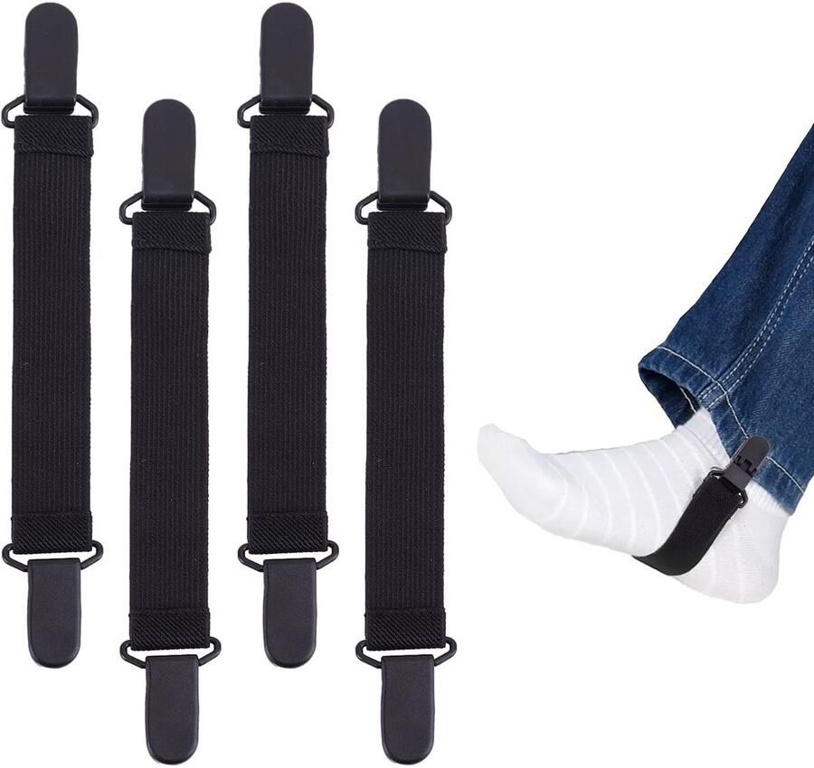Dailygoods 4 Stuks Verstelbare Bootclips voor Cowboylaarzen
