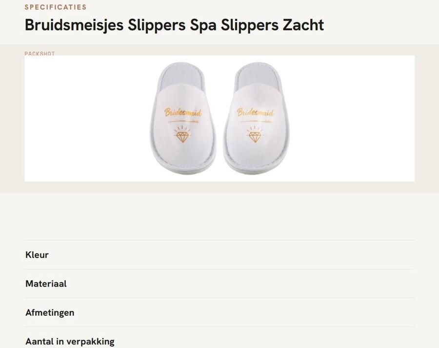 Dailygoods- Bruidsmeisjes Slippers 3 Paar Spa Slippers Zacht en Ademend One Size Fits Most 28 x Pantoffels