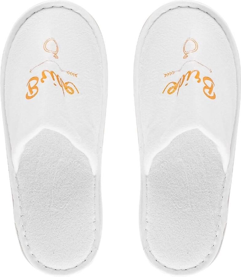 Dailygoods- Bruidspantoffels Zacht en Ademend Spa-Pantoffels 3 Paar Wit One Size Fits Most Afmetingen x
