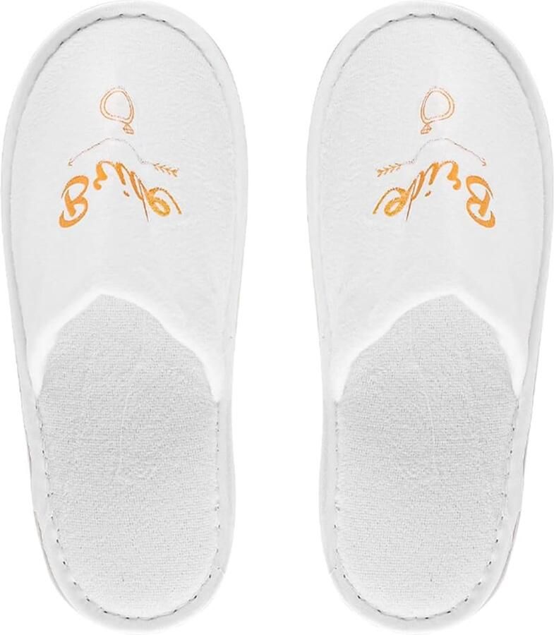 Dailygoods- Bruidspantoffels Zacht en Ade d Spa-Pantoffels 3 Paar Wit One Size Fits Most Afmetingen x