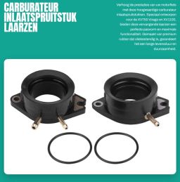 Dailygoods Carburateur Inlaatspruitstuk Laarzen Vervangende Carb Adapter Hoogwaardige Rubber Geschikt voor XV750 en XV1100 Duurzaam en Betro