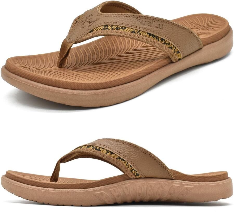 Dailygoods Comfortabele Orthopedische Flip-Flops voor Mannen Ondersteuning bij Platvoeten