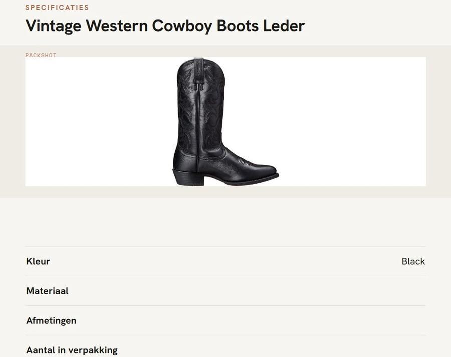 Dailygoods- Cowboylaarzen Hoge Kwaliteit Vintage Western Laarzen Gummisole Retro Design Comfortabel en Zacht Slip-On Model Westernlaarzen