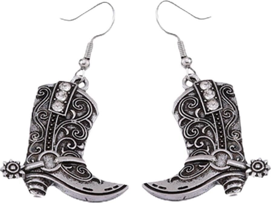 Dailygoods- Cowgirl Laarzen Vintage Cowboylaarzen Oorbellen Rodeo Stijl Dames Perfect voor Bruiloften Festivals