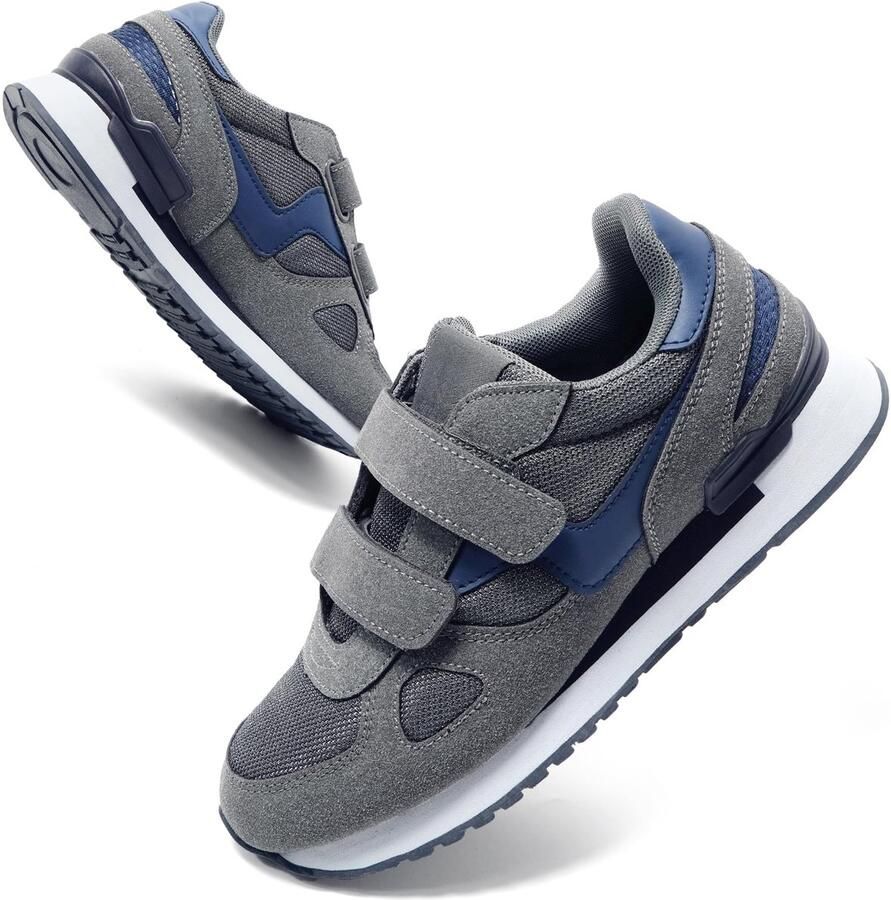 Dailygoods Dames Sneakers met Klittenband Comfortabele Casual Sportschoenen