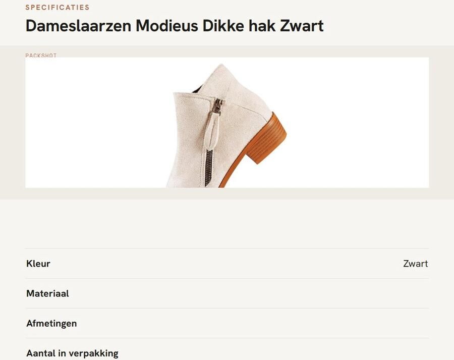 Dailygoods- Dameslaarzen modieus Combat Enkellaarzen Dikke Hak Zijrits Casual Elegant Imitatiesuède Synthetisch Rubber