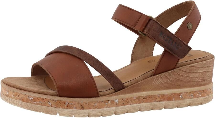 Dailygoods- Damessandalen Hoog Draagcomfort Klassieke Sandalen Sleehak Polyurethaan Bovenmateriaal Normale Breedte Model Ileana