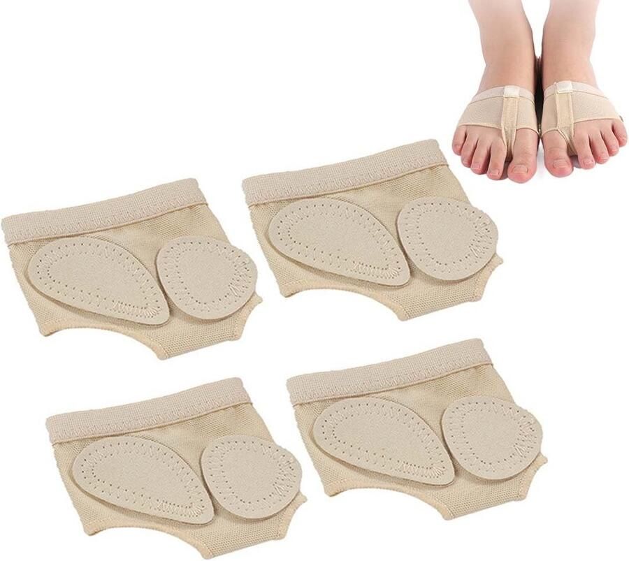 Dailygoods- Danshoes Ademend Antislip Teenbescherming Dubbele Zool Microvezel Elastisch Mesh Ideale Maat M (37-39 EU) Dansschoenen
