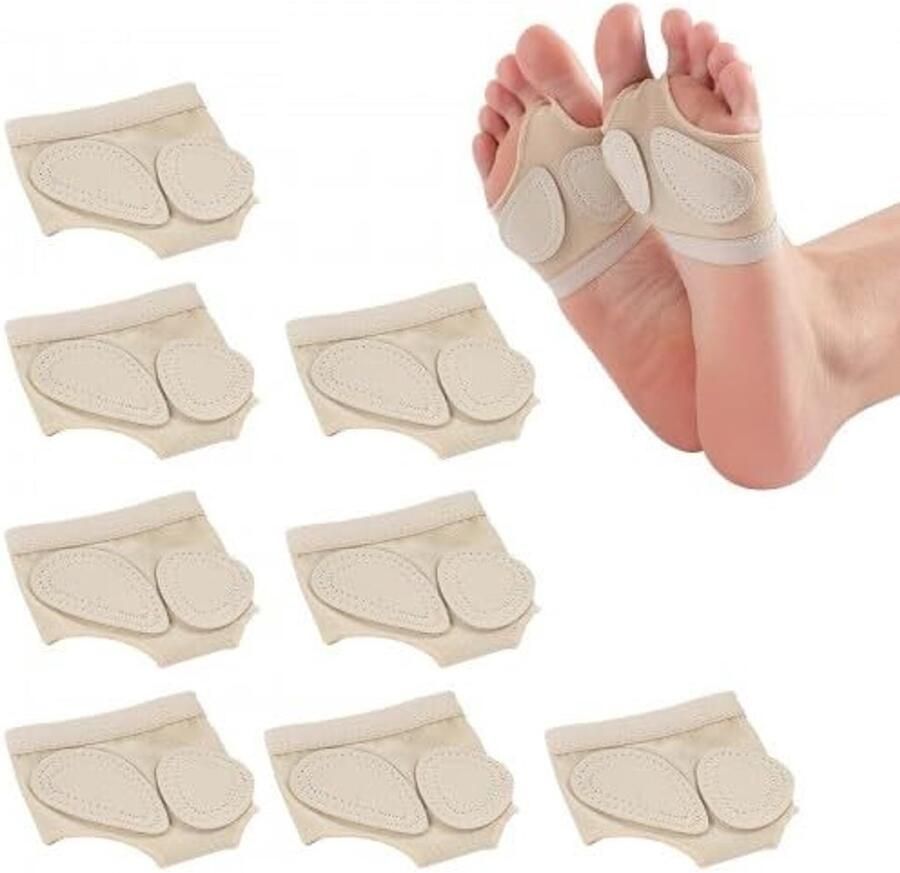 Dailygoods Dansschoenen Antislip Ademend Huidskleur Voetkussens Balletvoetpad Geschikt voor vrouwen M L