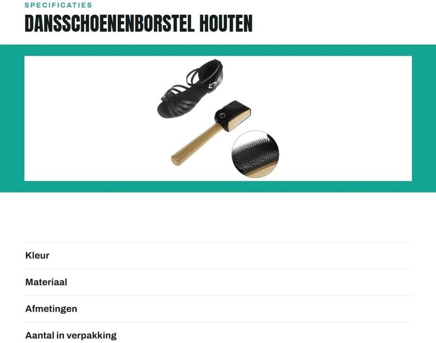 Inovra- Dansschoenenborstel Lichtgewicht Houten Schoenborstel Suède Zooldraadborstel Draagbare Schoenreinigingsborstel Lengte Leren Beschermhoes