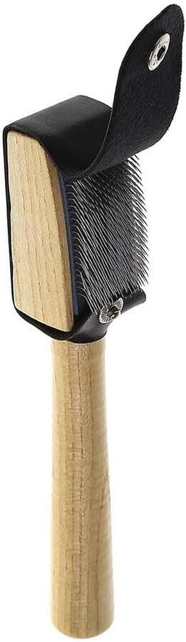 Dailygoods- Dansschoenenborstel Lichtgewicht Houten Schoenborstel Suède Zooldraadborstel Draagbare Schoenreinigingsborstel Lengte Leren Beschermhoes