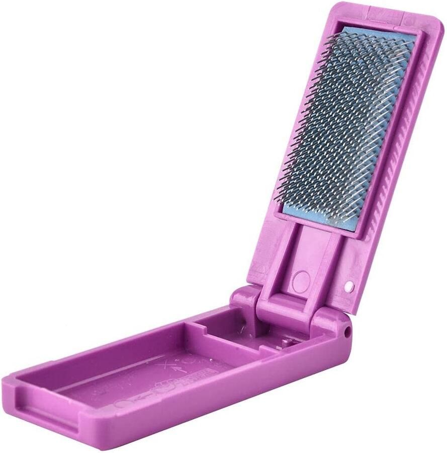 Dailygoods- Dansschoenenborstel Opvouwbaar Kunststof Schoenpoets Borstel Suède Zoolborstel Lichtgewicht Afmetingen 9 x 4 x Schoenenborstel