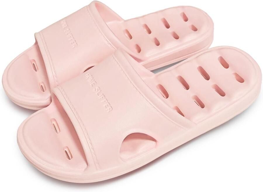 Dailygoods Doucheschoenen Uniseks Zacht Gevoerd Antislip Slippers voor Binnen en Buiten