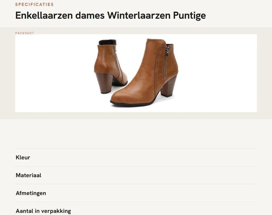 Dailygoods- Enkellaarzen met puntige neus Ritsluiting Lage hak Casual gekleed Imitatiesuède Synthetische rubberen zolen Laarzen