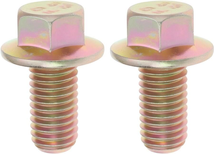 Dailygoods- Flensbout Set 2 Stuks M10x1.5x20mm Zeshoekige Flensbouten Bevestiging Trillingsbestendig Compatibel met Polaris Onderdeel 7518700 Bevestigingsbout