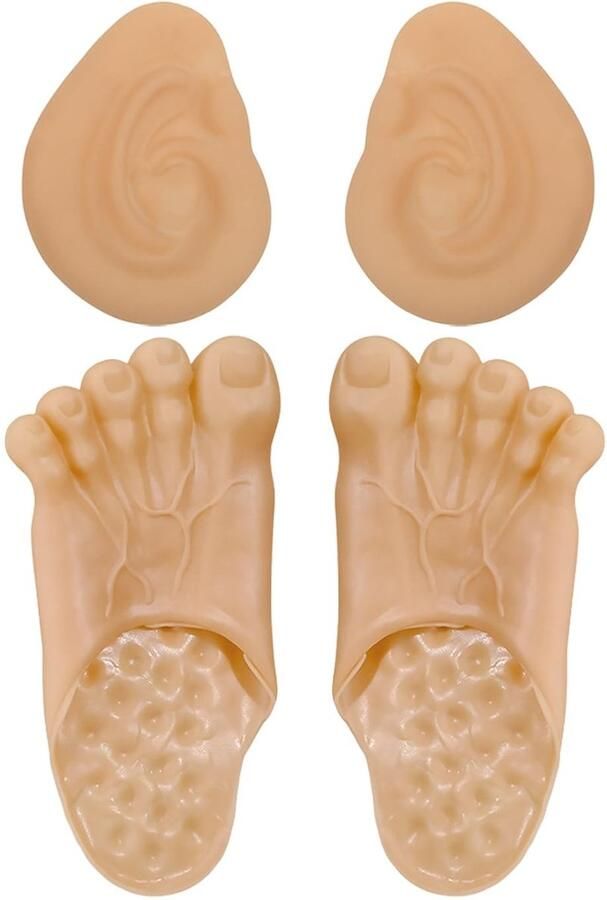 Dailygoods- Pantoffels Enorme Huidskleur Rollenspel Accessoires Creatieve Pantoffels Vinyl Comfortabel Duurzaam Cosplaypantoffels
