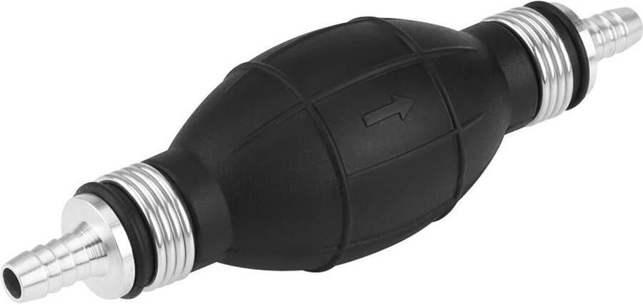 Dailygoods- Handbrandstofpomp Rubber Metaal Brandstofoverdracht Vacuüm Pomp Handprimerpomp Accessoire 10 mm Aansluiting Brandstofpomp