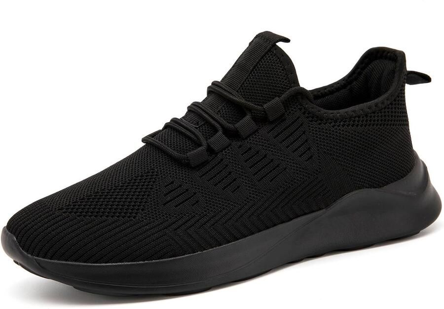 Dailygoods- Herenschoenen Lichtgewicht Ademend Sneakers Sportschoenen Tennisschoenen Wandelschoenen Slip-on Design Schokbestendig