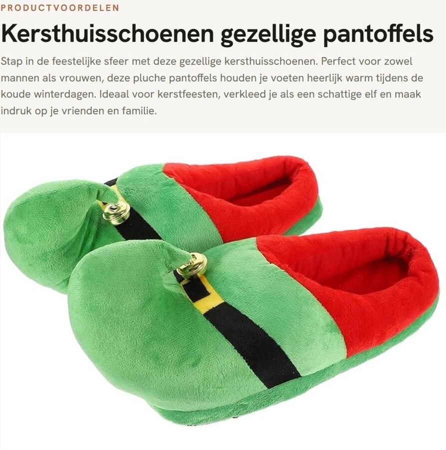 Dailygoods- Huispantoffels Pluche Zacht Warme Pantoffels Antislip Schoenen Kerstcadeau Volwassenen Kinderen Lichtgewicht en Opvouwbaar