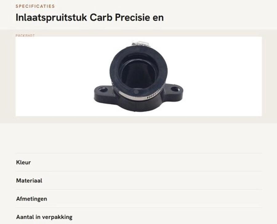 Dailygoods- Inlaatspruitstuk Carburateur Vervangt Polaris