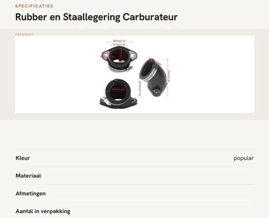 Dailygoods- Inlaatspruitstuk Vervanging voor Polaris Sportsman 500 Ho