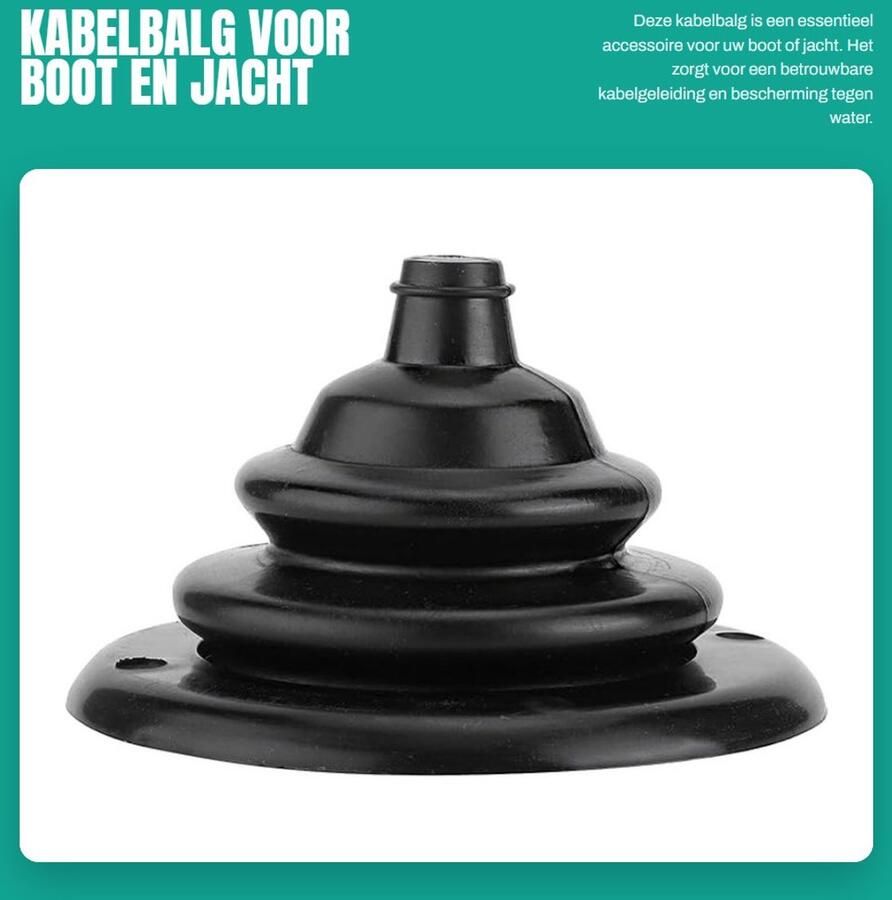Dailygoods Kabelbalg voor Boot en Jacht 104 mm x 70 mm