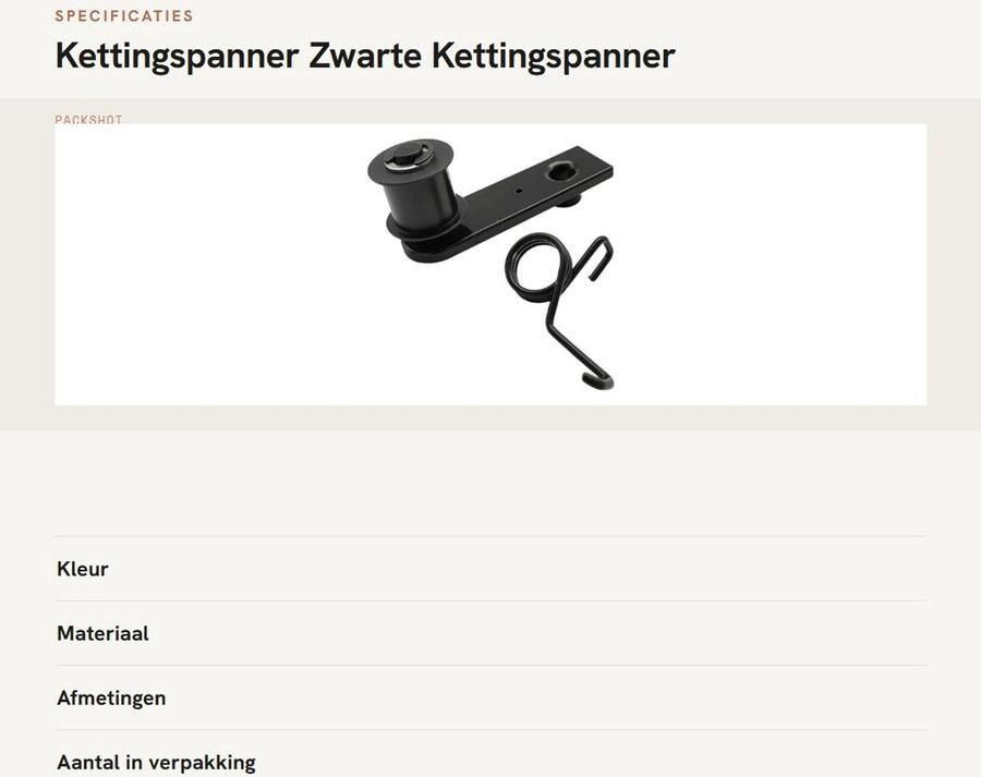 Dailygoods- Kettingspanner Zwart A3 Staal Ijzer Kunststof Compatibel met Polaris RZR Predator Sportsman Outlaw Gewicht 233 g Nieuw Kettinggeleider