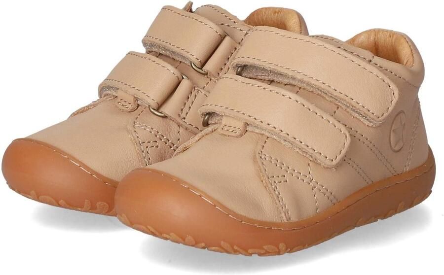 Dailygoods kinderschoenen voor leren lopen Klittenbandschoenen bruin