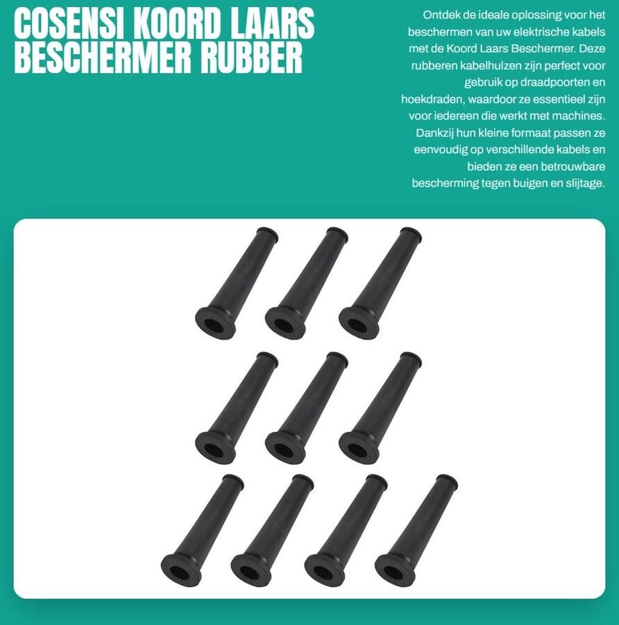 Dailygoods Koord Laars Beschermer Rubber Kabelhuls Bescherming tegen slijtage Kleine afmetingen Elektrische boor accessoires Ideaal voor